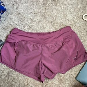 Pinkish purple Nike athletic shorts